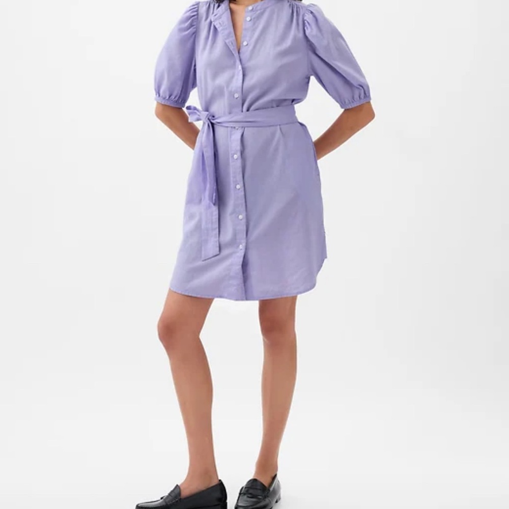 GAP Light Purple Button-Up Blouse
